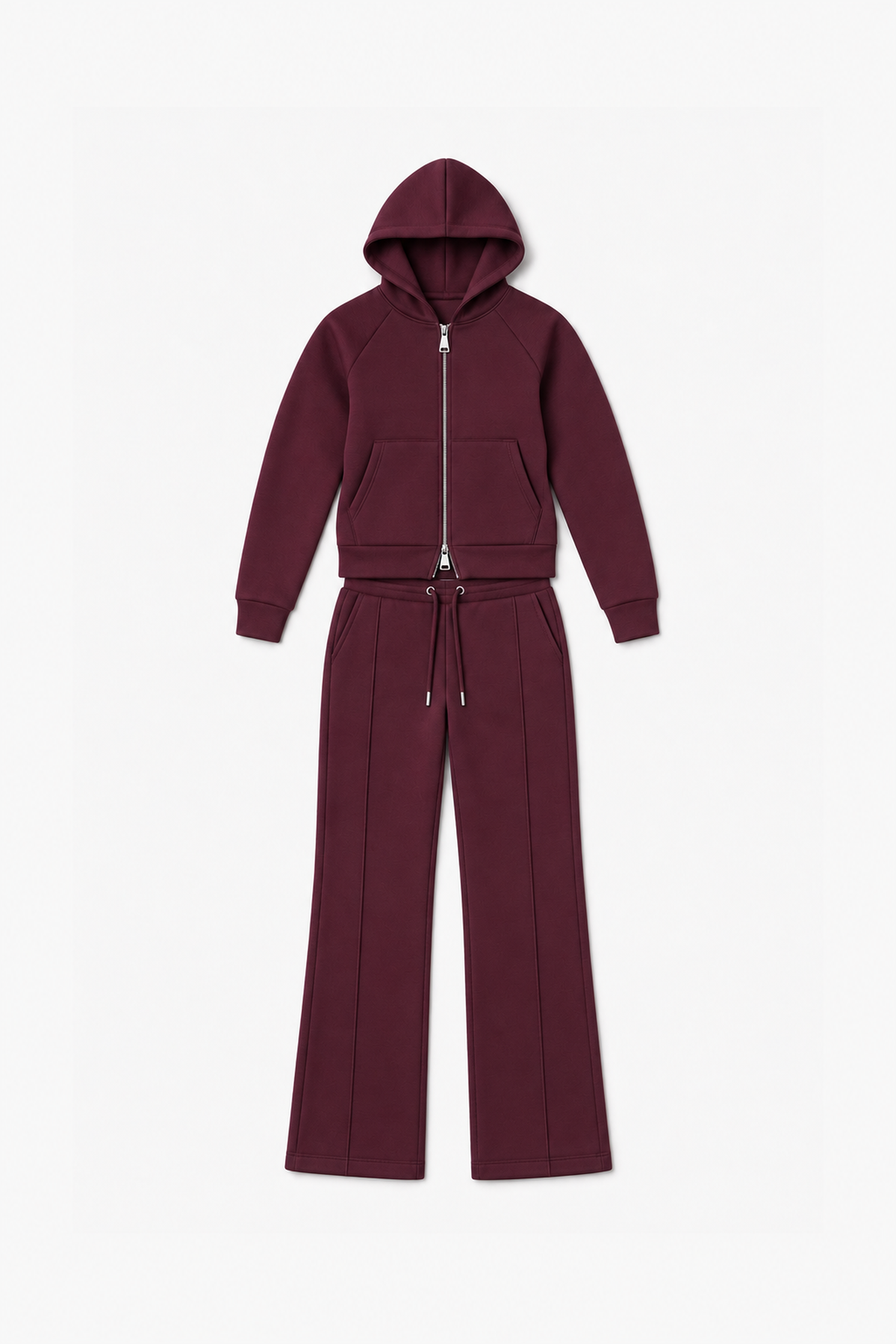 LP2669-FEMME - Bordeaux - Vue à plat sans mannequin