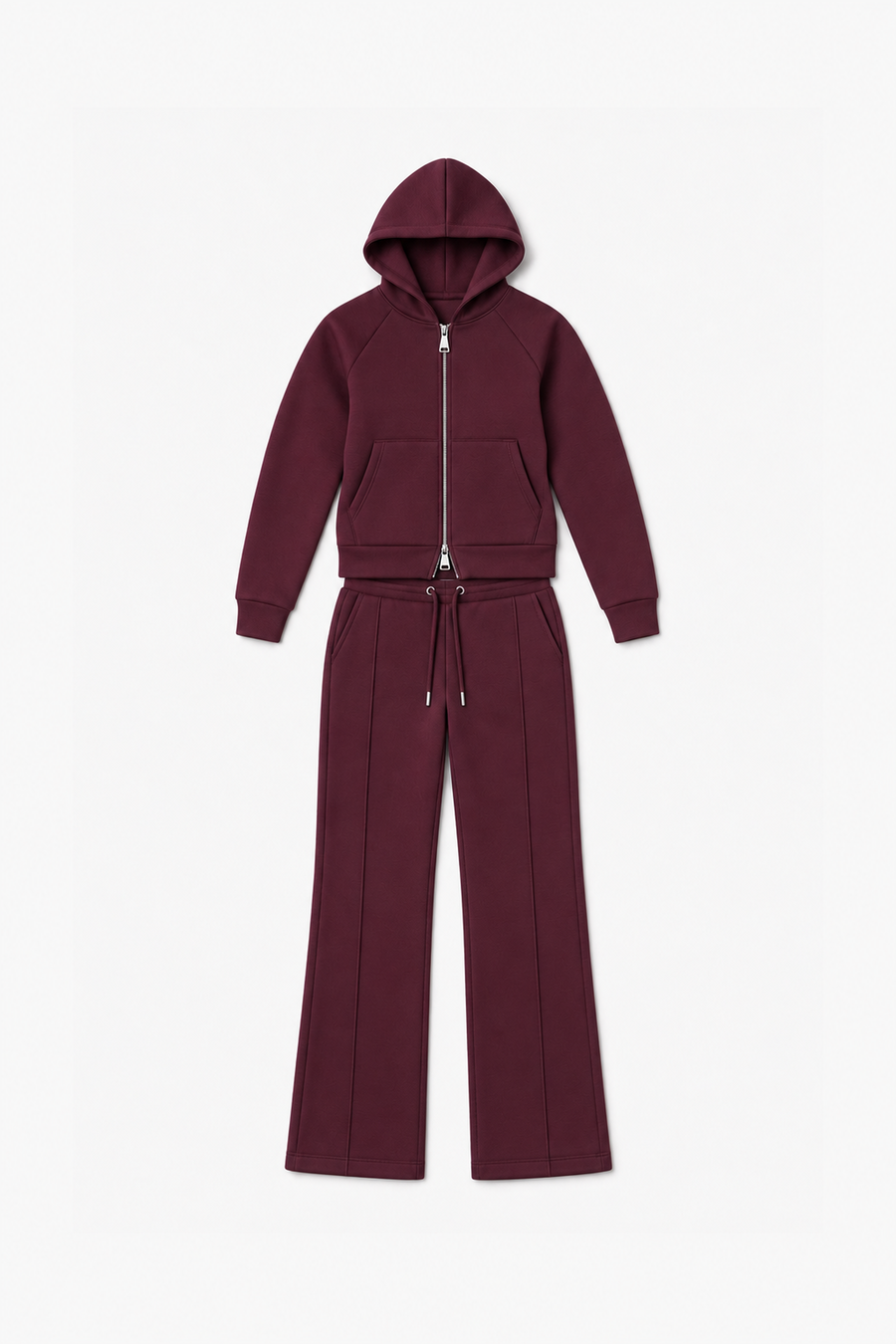 LP2669-FEMME - Bordeaux - Vue à plat sans mannequin