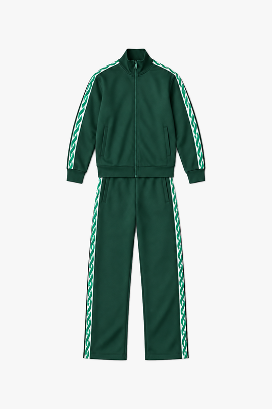 Ensemble LL110003 Vert — vue à plat sans mannequin