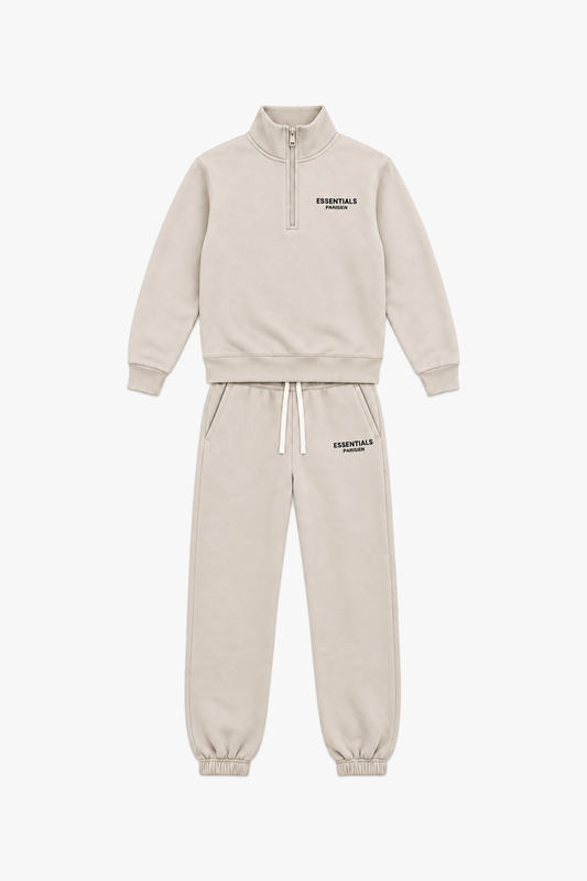 Ensemble LL110041 Beige — vue à plat sans mannequin