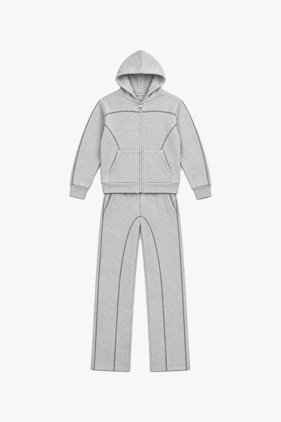 Ensemble LP2609 Gris — vue à plat sans mannequin