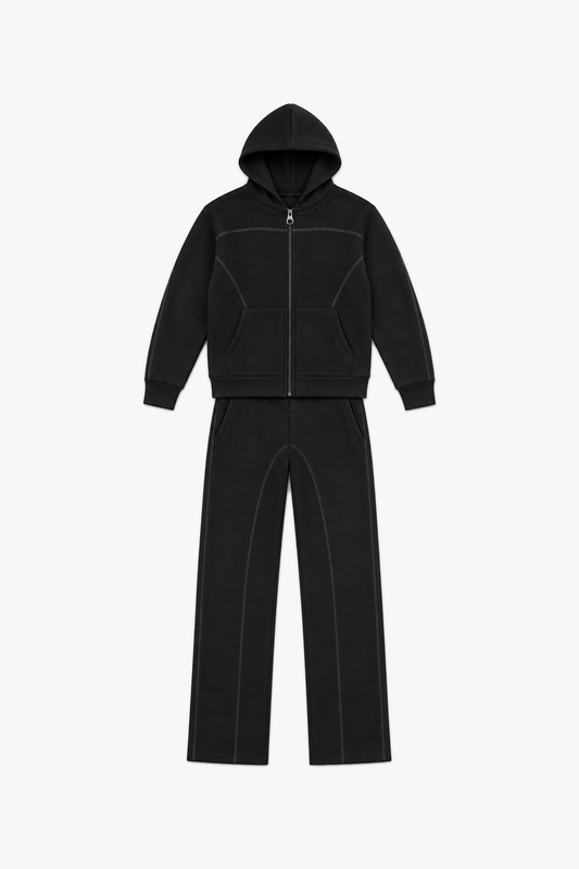 Ensemble LP2609 Noir — vue à plat sans mannequin