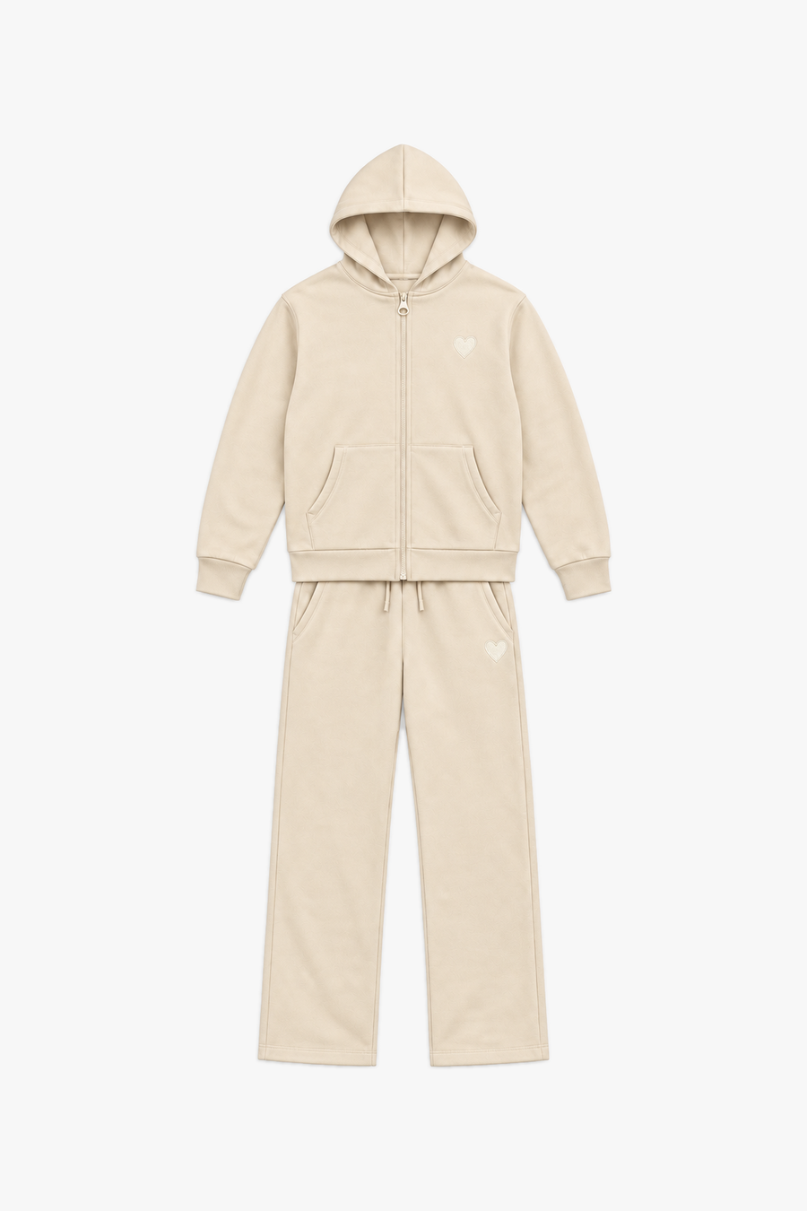 Ensemble LP2621 Beige — vue à plat sans mannequin