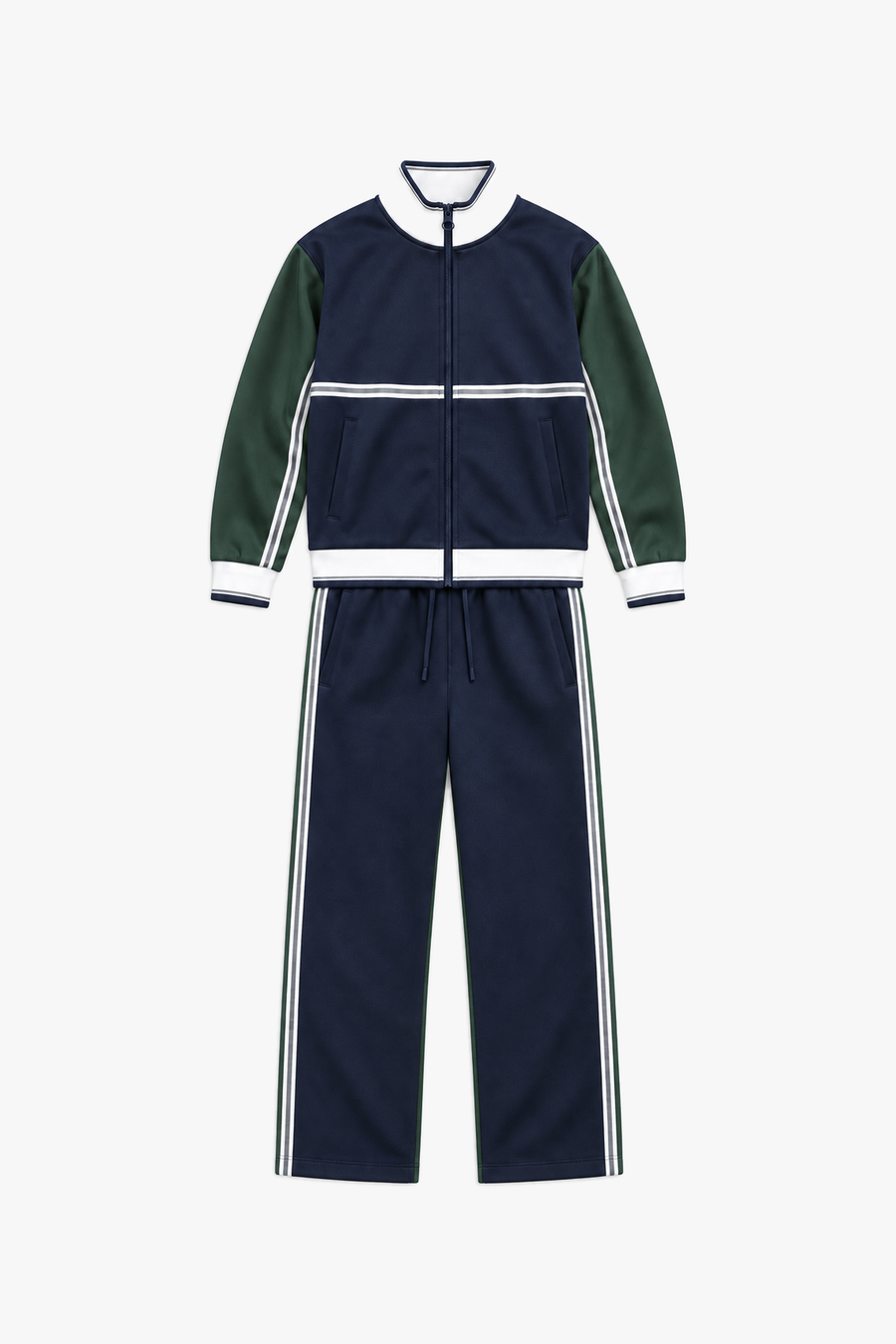 Ensemble LP2627 Marine — vue à plat sans mannequin