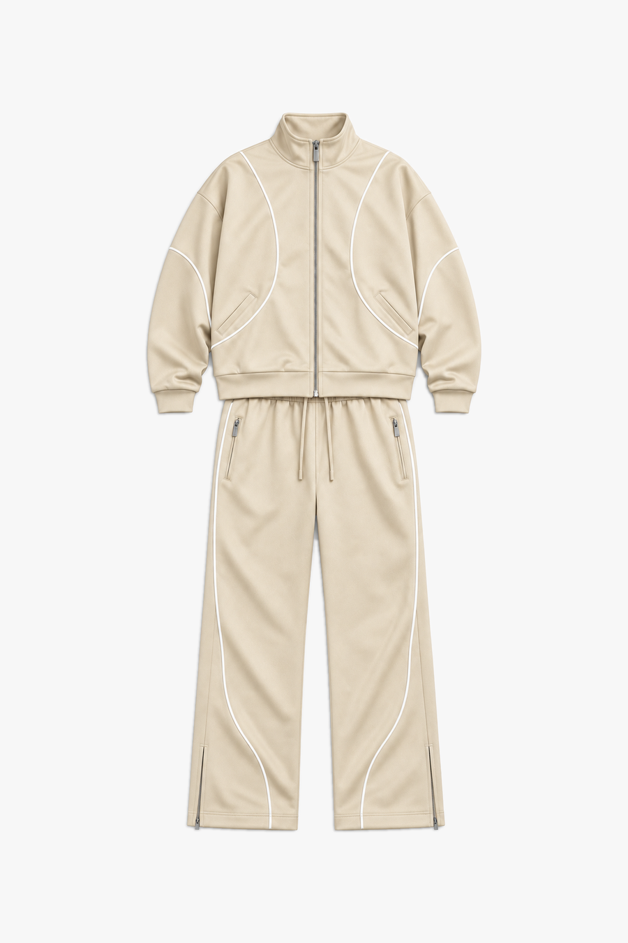 Ensemble LP2628 Beige — vue à plat sans mannequin