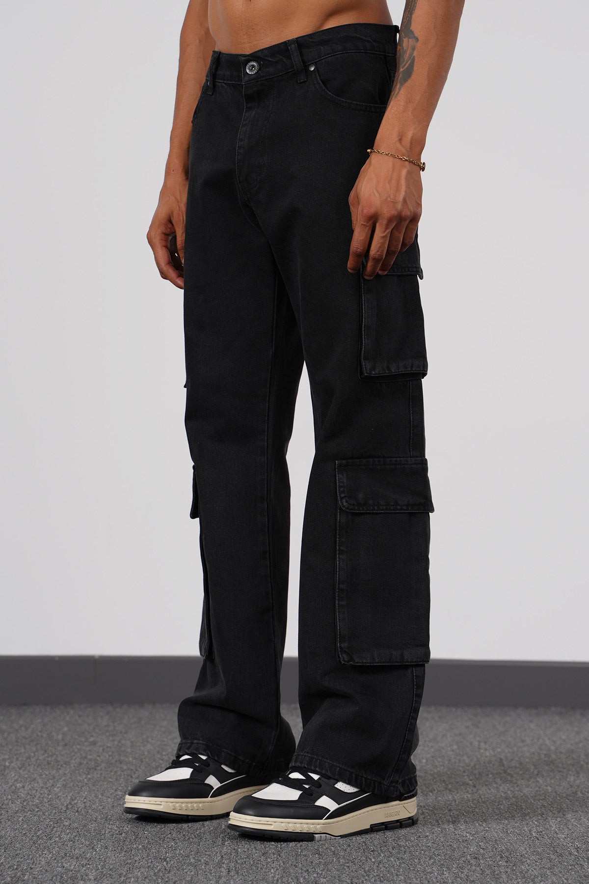 JEANS BAGGY ART539 - BLACK