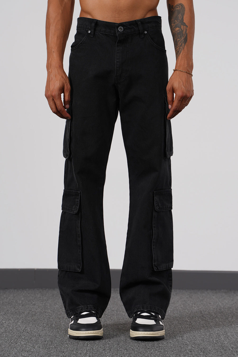 JEANS BAGGY ART539 - BLACK