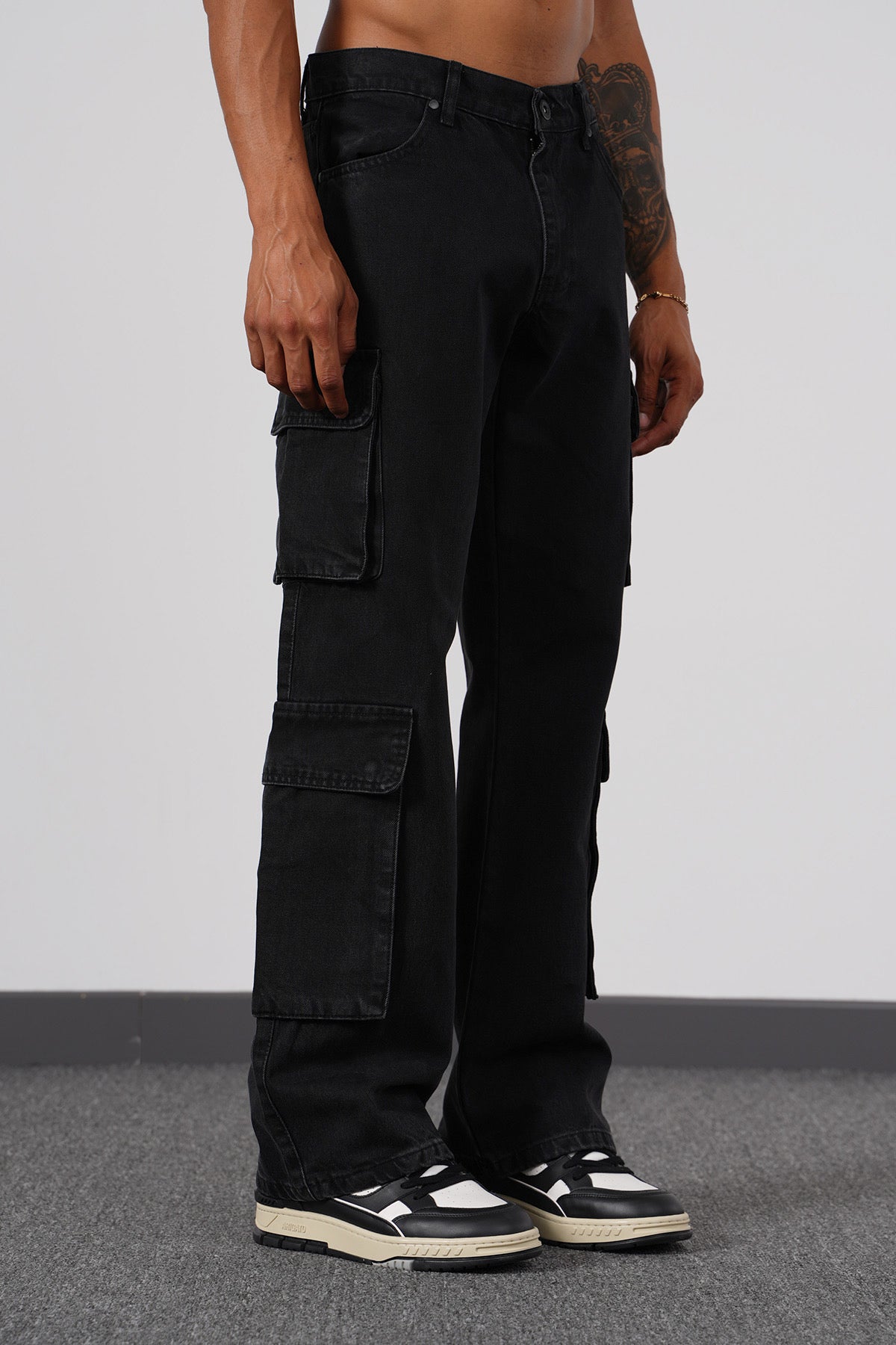 JEANS BAGGY ART539 - BLACK