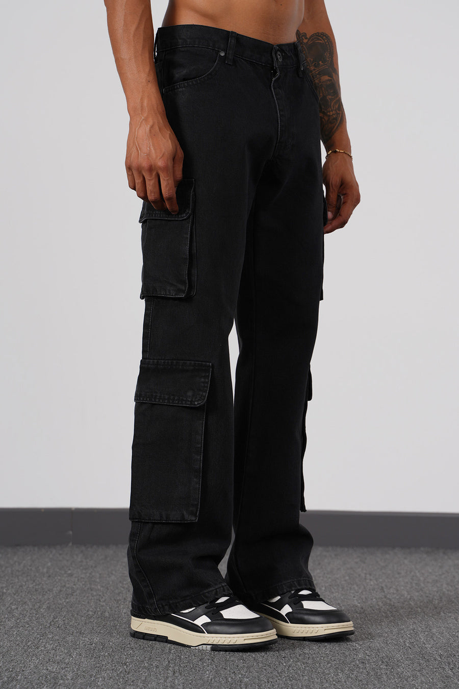 JEANS BAGGY ART539 - BLACK