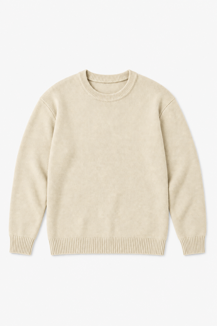 Pull en acrylique GL 2701 — Beige — vue à plat