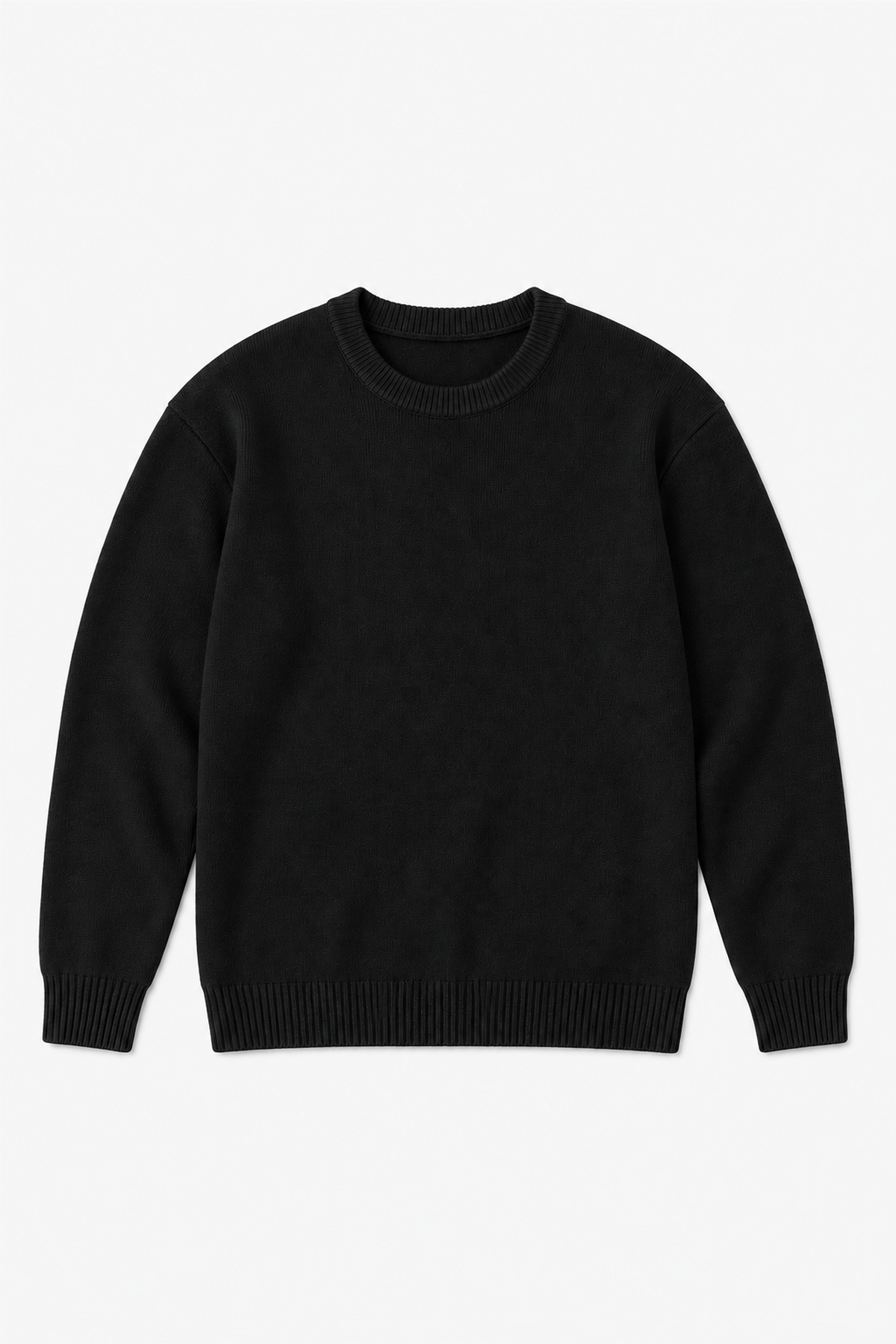 Pull en acrylique GL 2701 — Noir — vue à plat