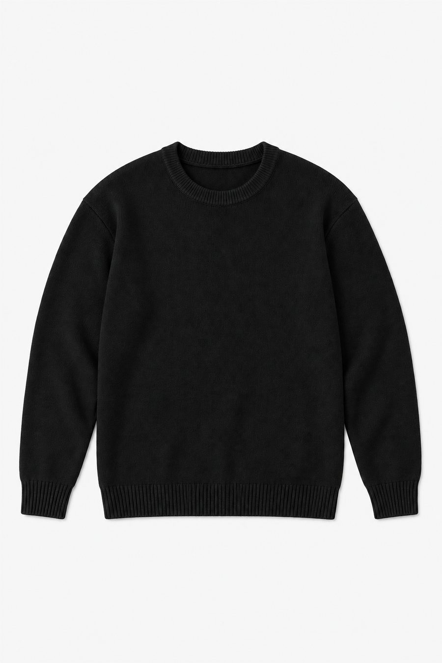 Pull en acrylique GL 2701 — Noir — vue à plat