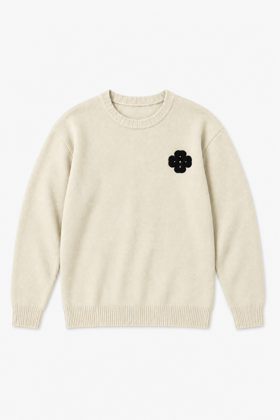 Pull en acrylique GL 2705 — Beige — vue à plat