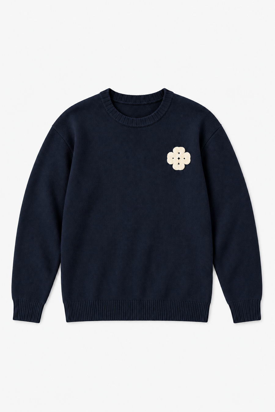 Pull en acrylique GL 2705 — Bleu Marine — vue à plat