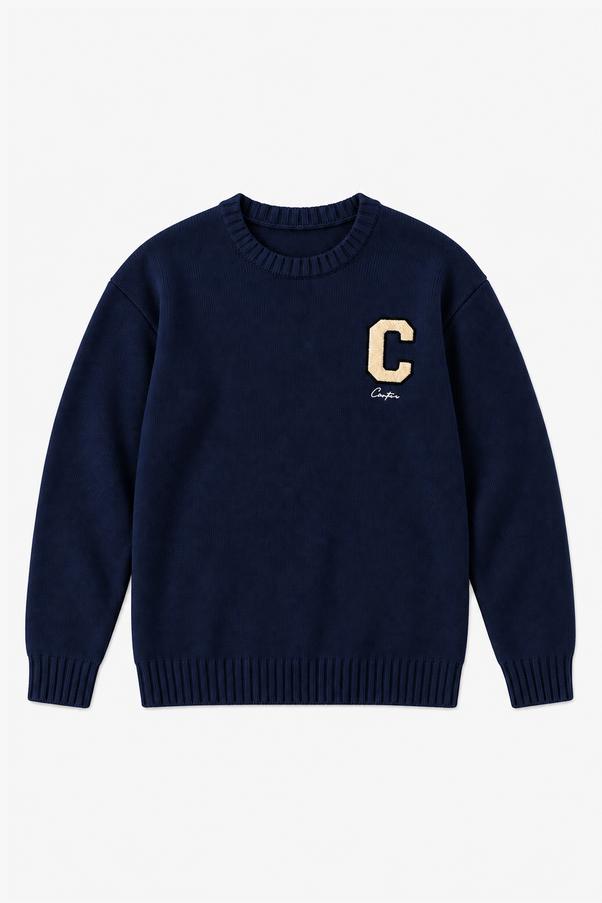 Pull en acrylique GL 2720 — Bleu Marine — vue à plat