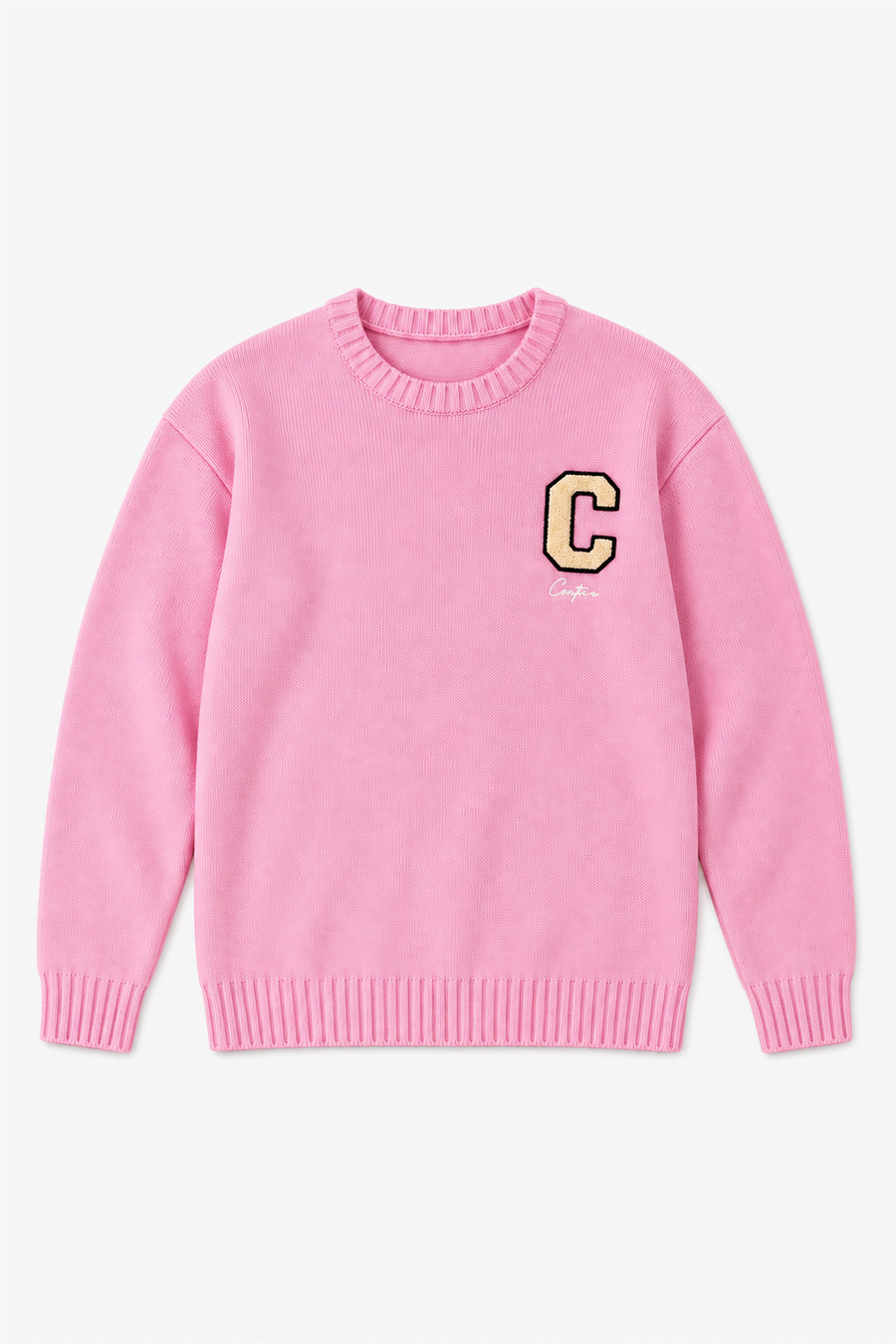 Pull en acrylique GL 2720 — Rose — vue à plat