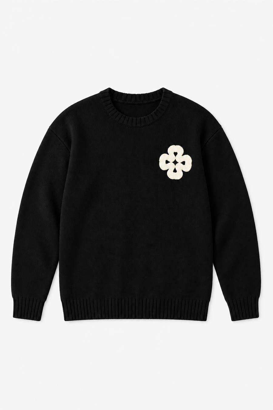 Pull en acrylique GL 2722 — Noir — vue à plat