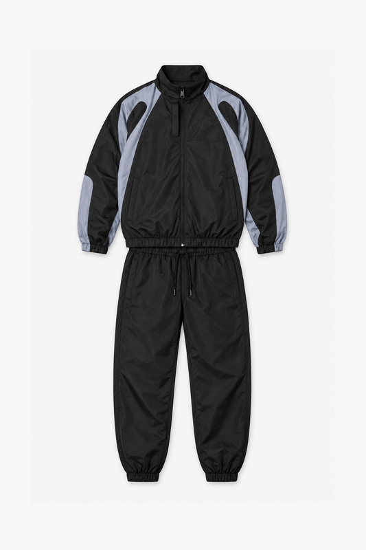 Ensemble en polyester IPM261003 — Anthracite — vue à plat