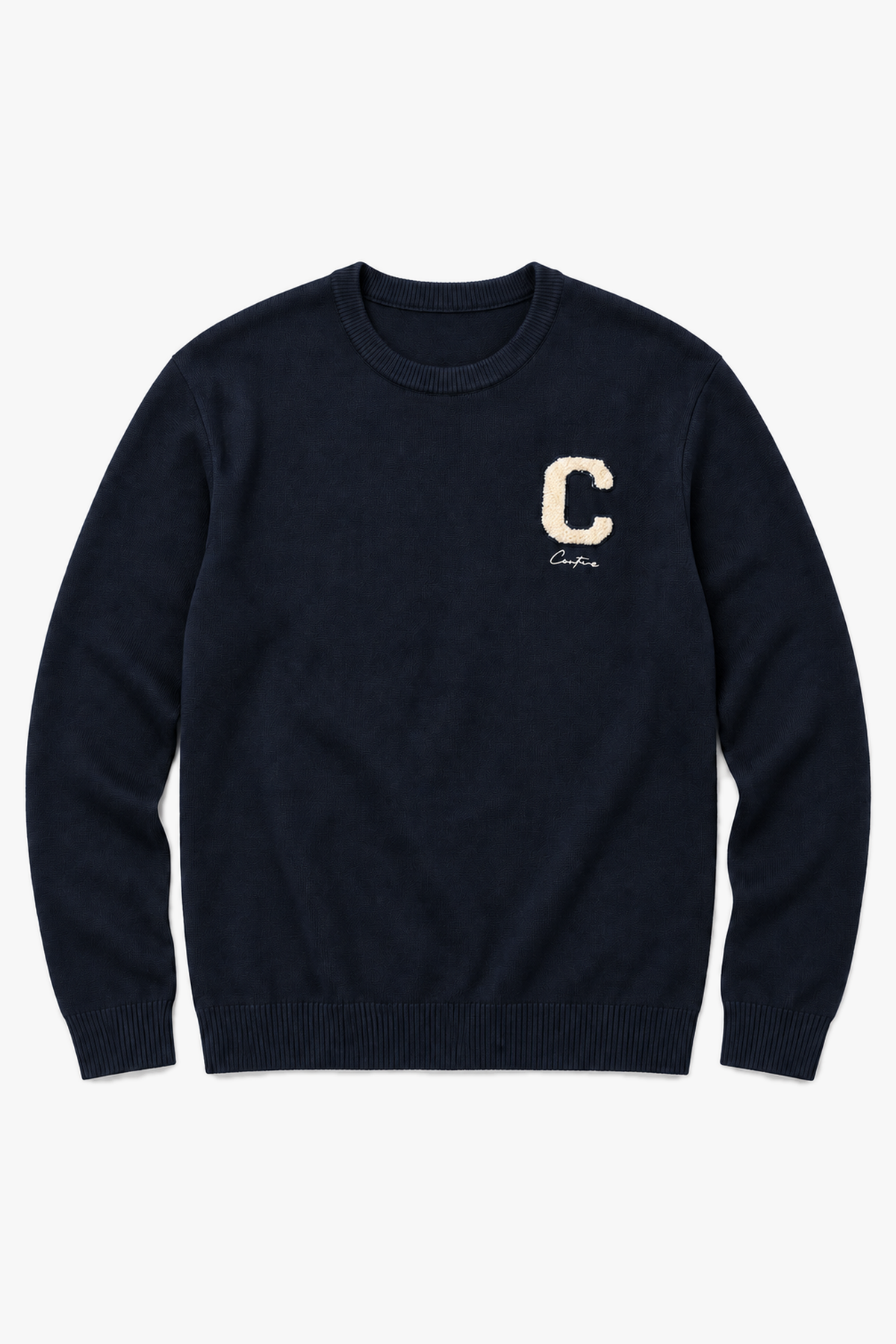Pull motif C GL 2703 — Bleu Marine — vue à plat