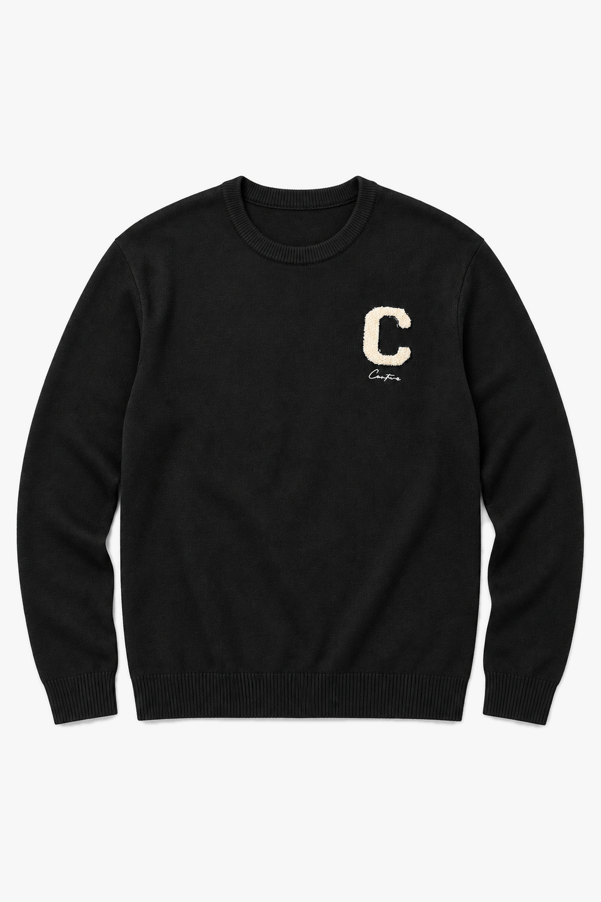 Pull motif C GL 2703 — Noir — vue à plat