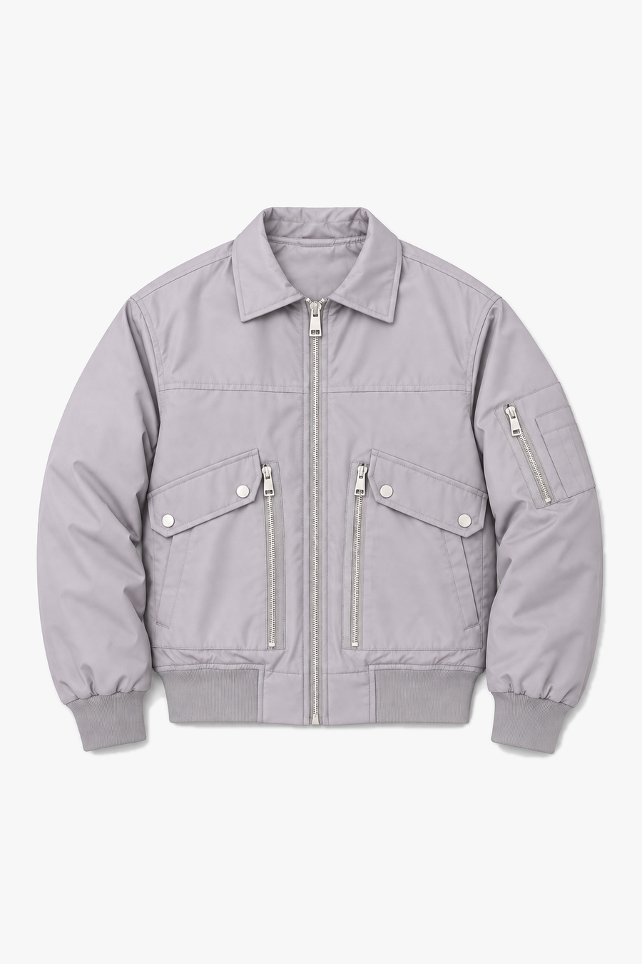 VESTE LL097 - Gris - vue à plat sans mannequin