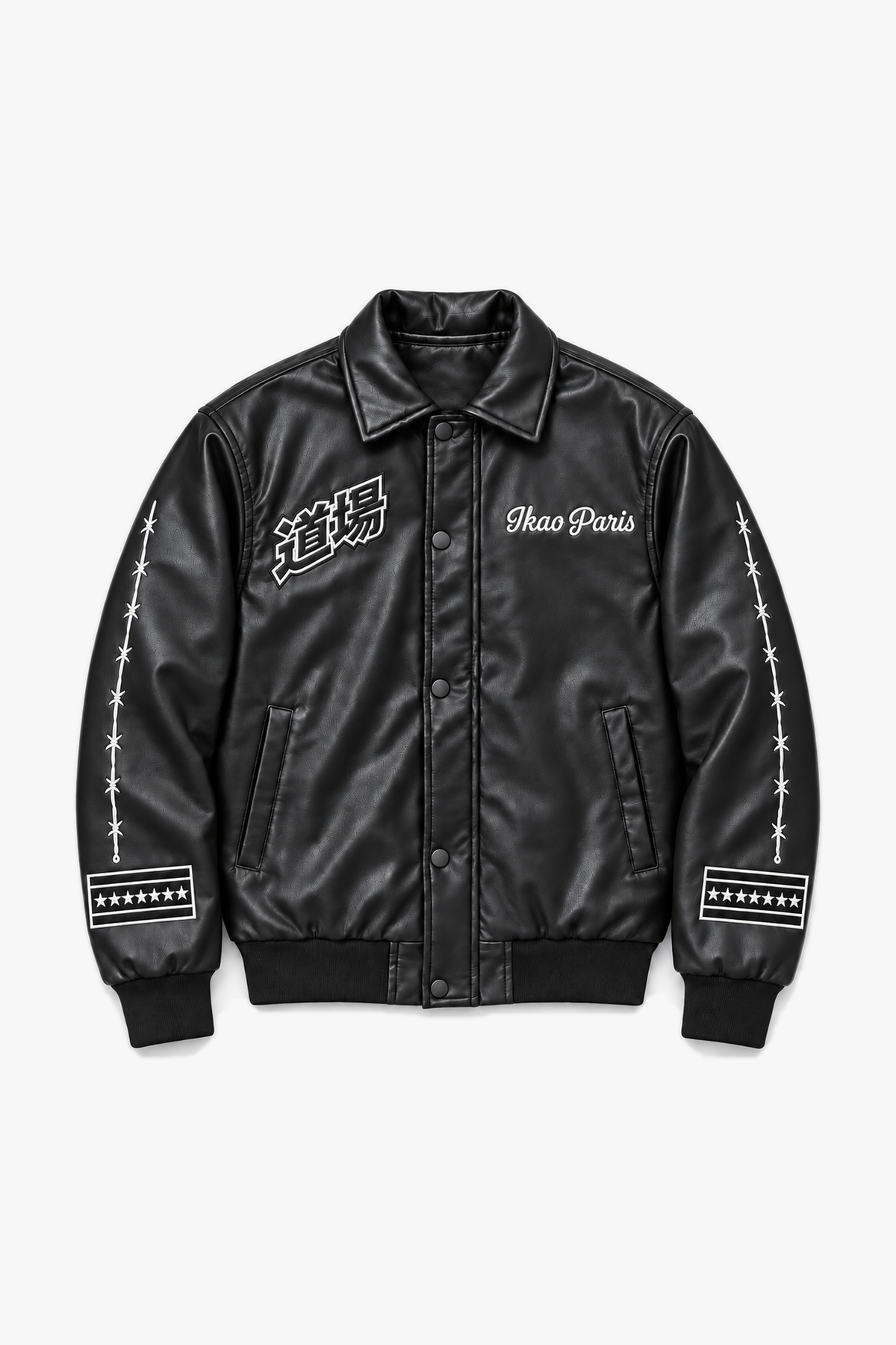 VESTE LL57132 - Noir - vue à plat sans mannequin