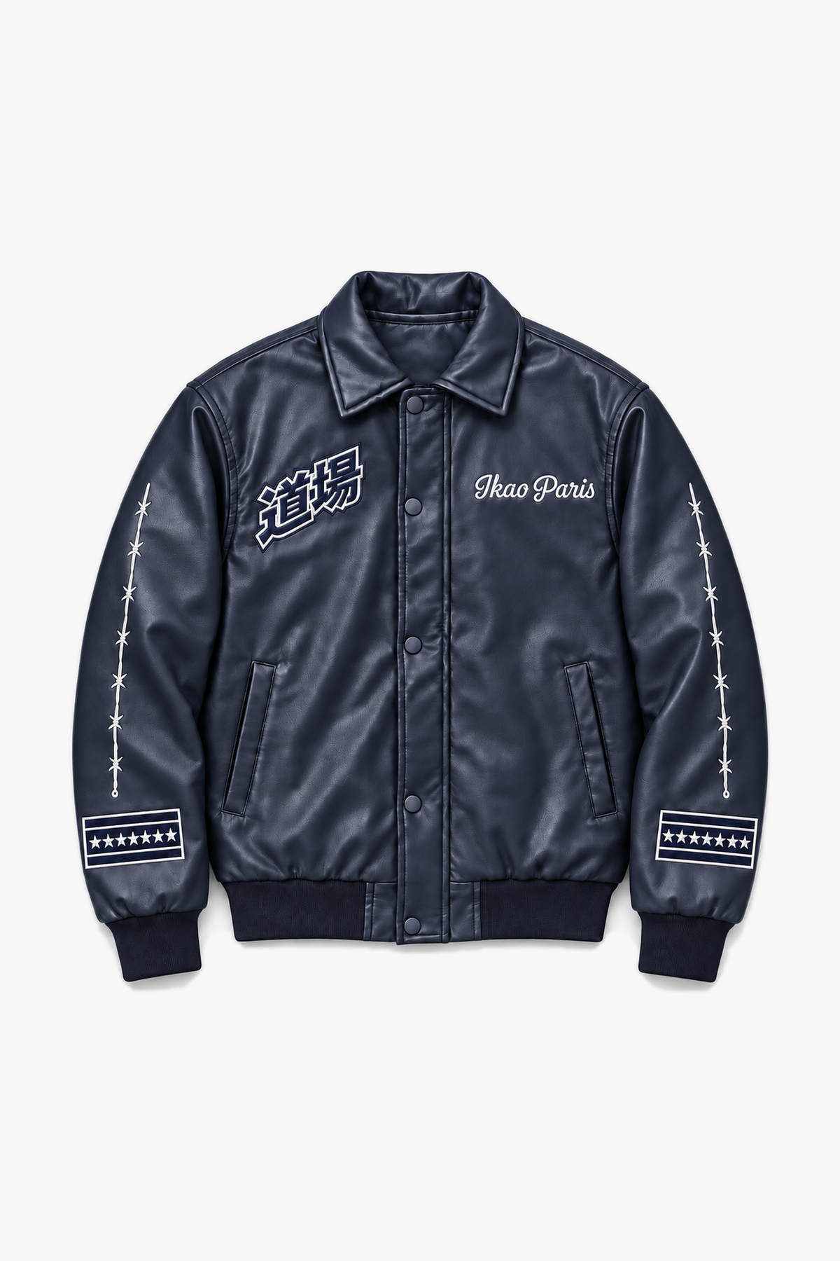 VESTE LL57132 - Bleu - vue à plat sans mannequin