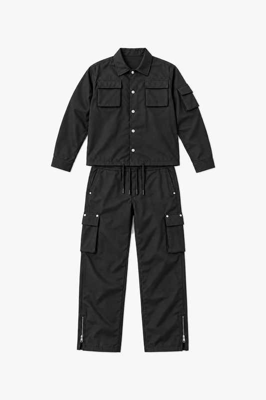 Ensemble LL110010 Noir — vue à plat sans mannequin