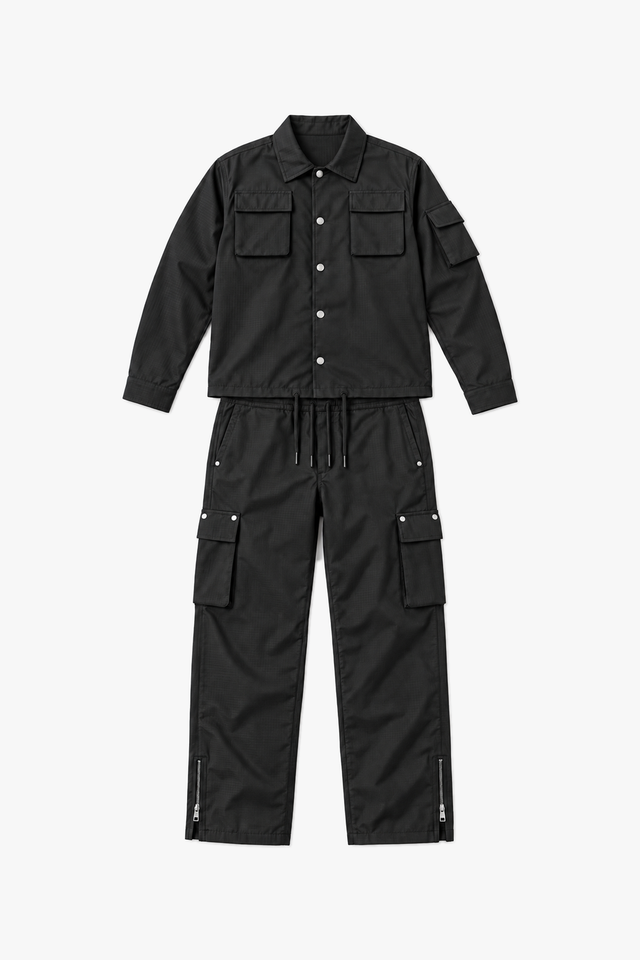 Ensemble LL110010 Noir — vue à plat sans mannequin