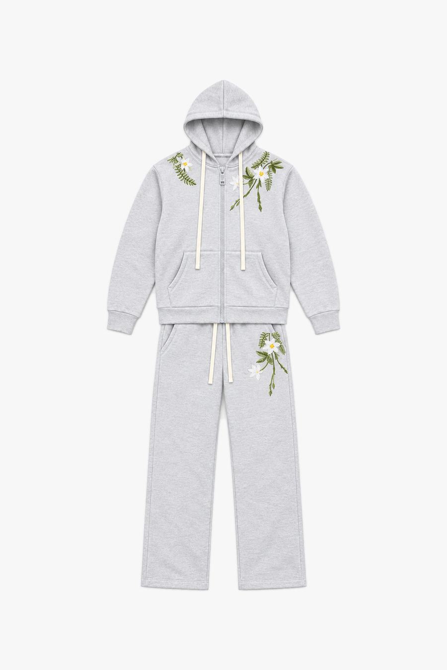 Ensemble LL110035 Gris — vue à plat sans mannequin
