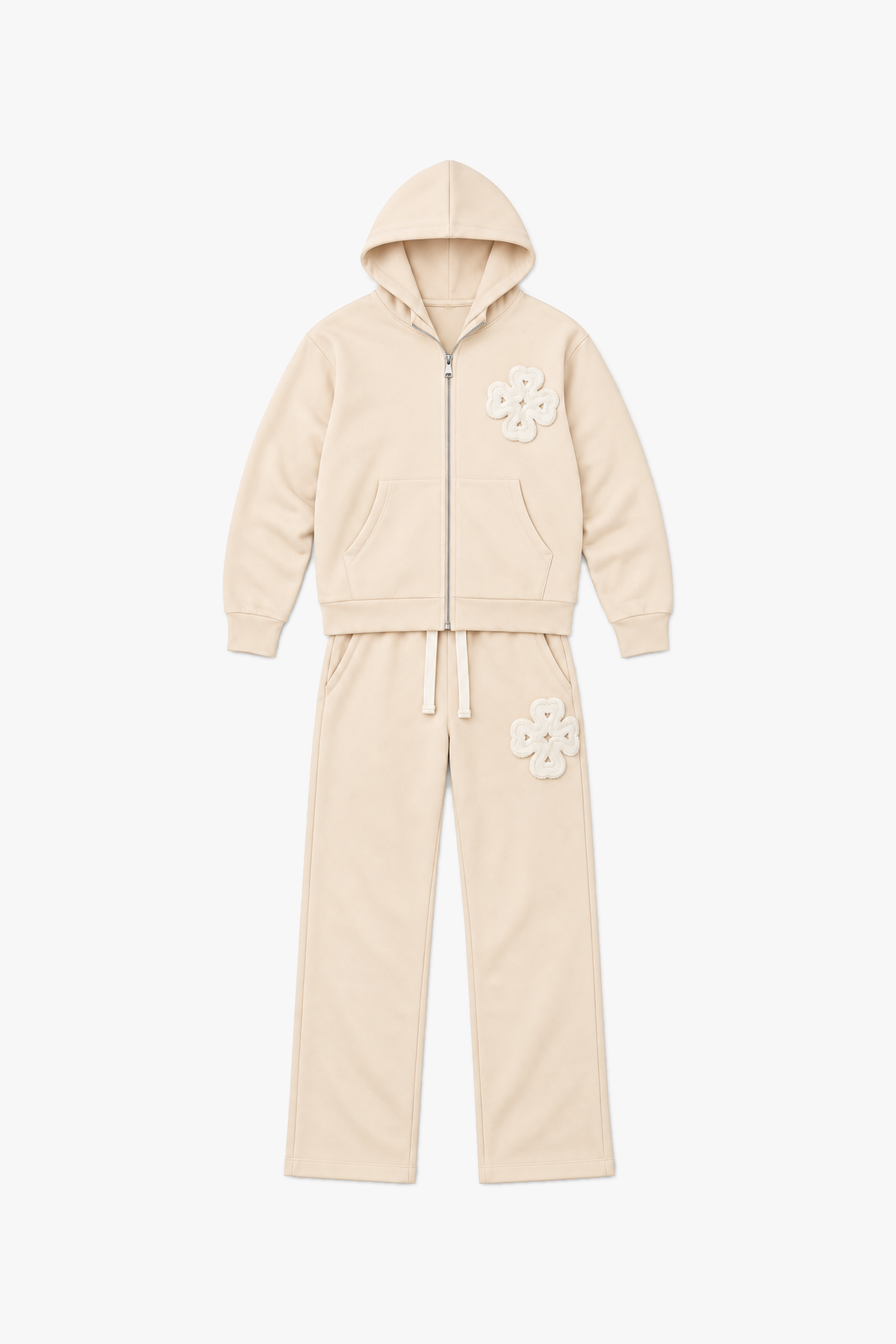 Ensemble LP2617 Beige — vue à plat sans mannequin