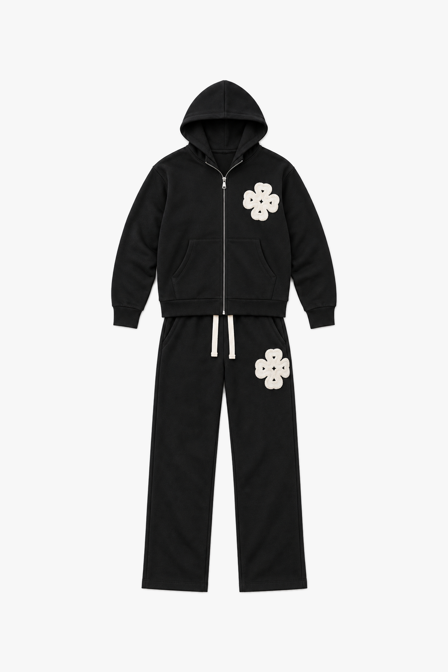 Ensemble LP2617 Noir — vue à plat sans mannequin