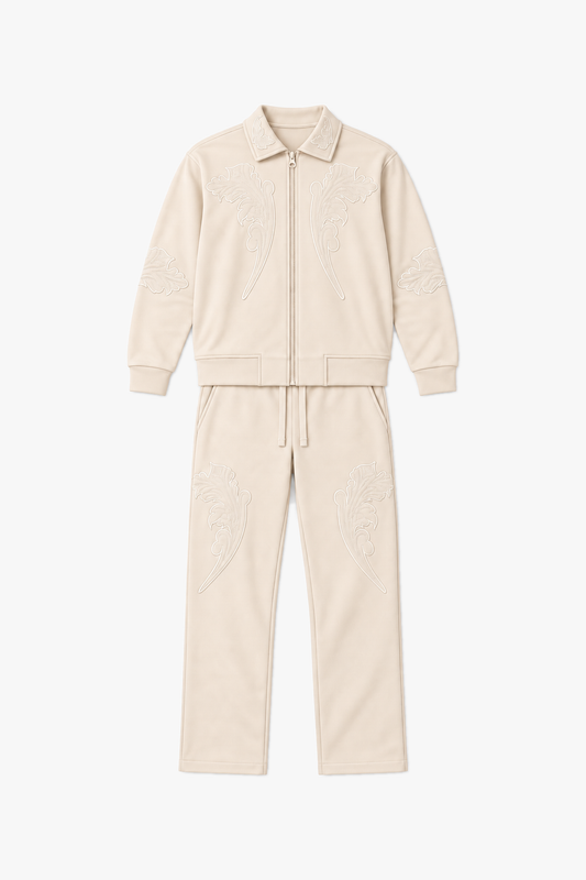 Ensemble LP2618 Beige — vue à plat sans mannequin