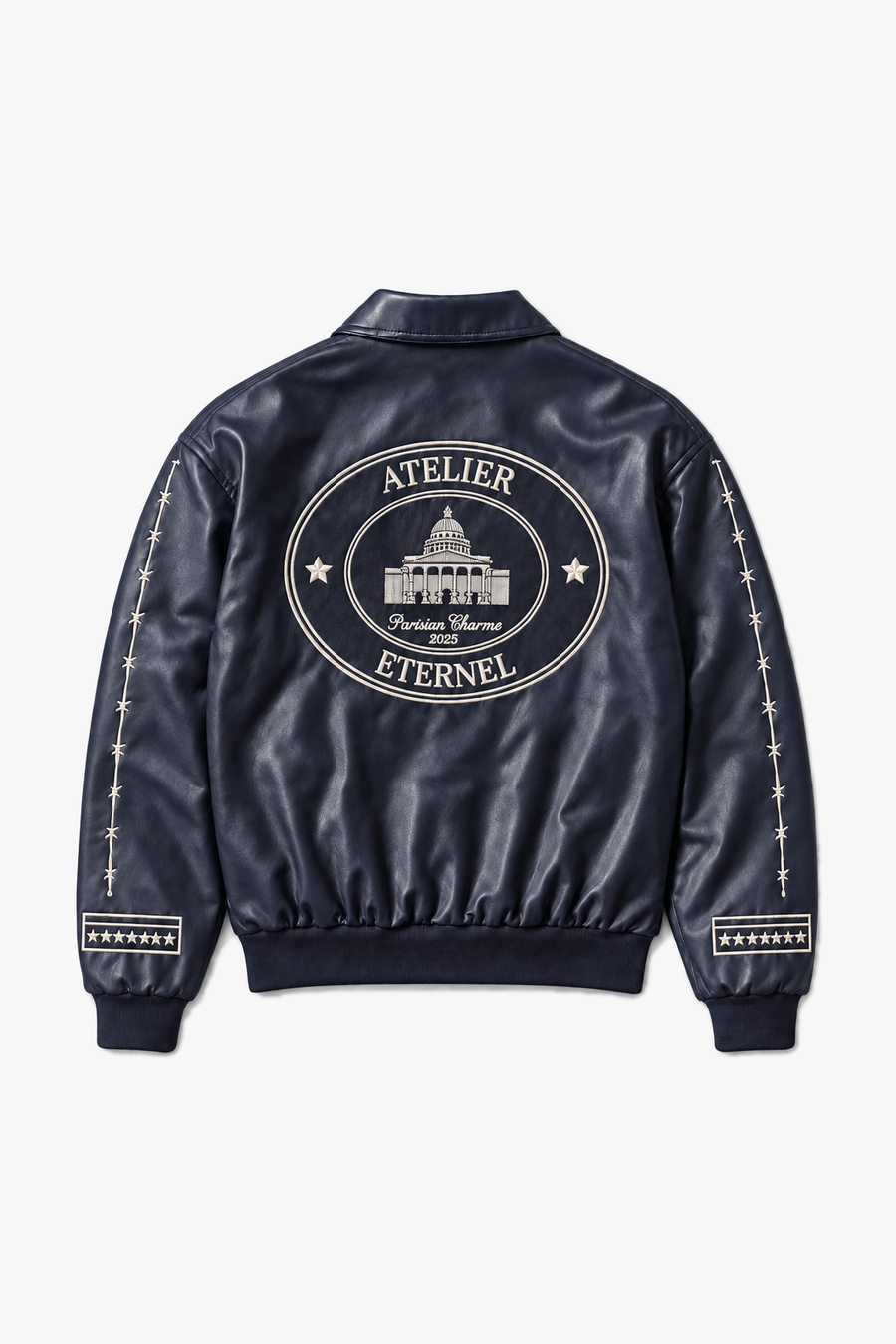 VESTE NAKISLI 581 — Bleu Marine — vue à plat sans mannequin