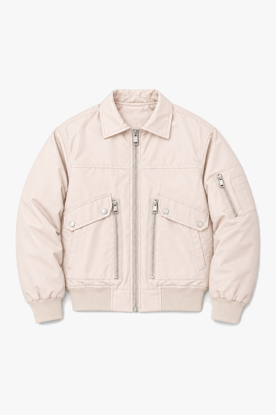 VESTE LL097 — Beige — vue à plat sans mannequin