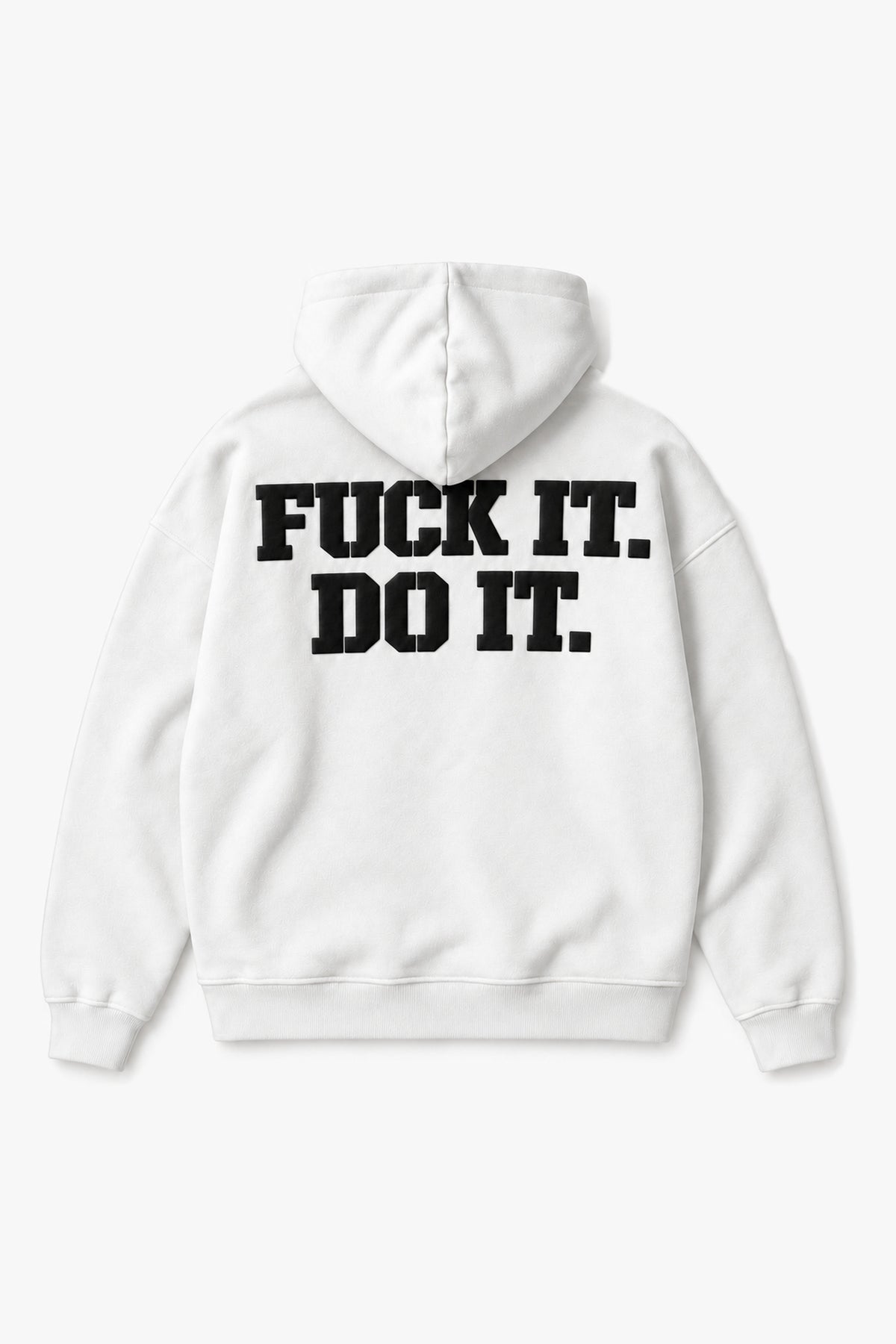 Sweat message au dos GL 2752 - Écru - Vue à plat sans mannequin
