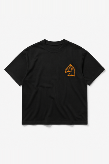 T-shirt IPM139 Noir — vue de face, sans mannequin, sur fond clair
