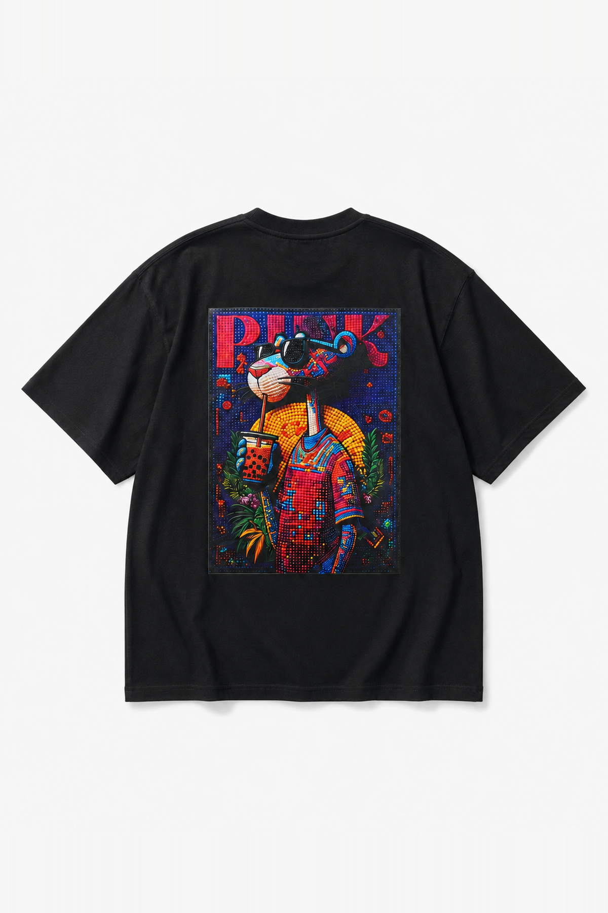 T-shirt IPM178 Noir — vue de dos, sans mannequin, sur fond clair