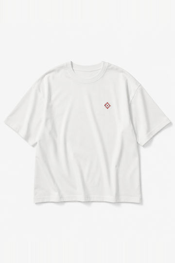 T-shirt oversize IPM180 Écru — vue face, sans mannequin, fond blanc