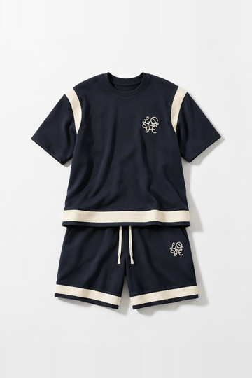 Ensemble IKAO PARIS IPM203 Bleu Marine — vue de face sans mannequin