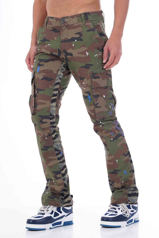 Flared Pants Art467 - Khaki