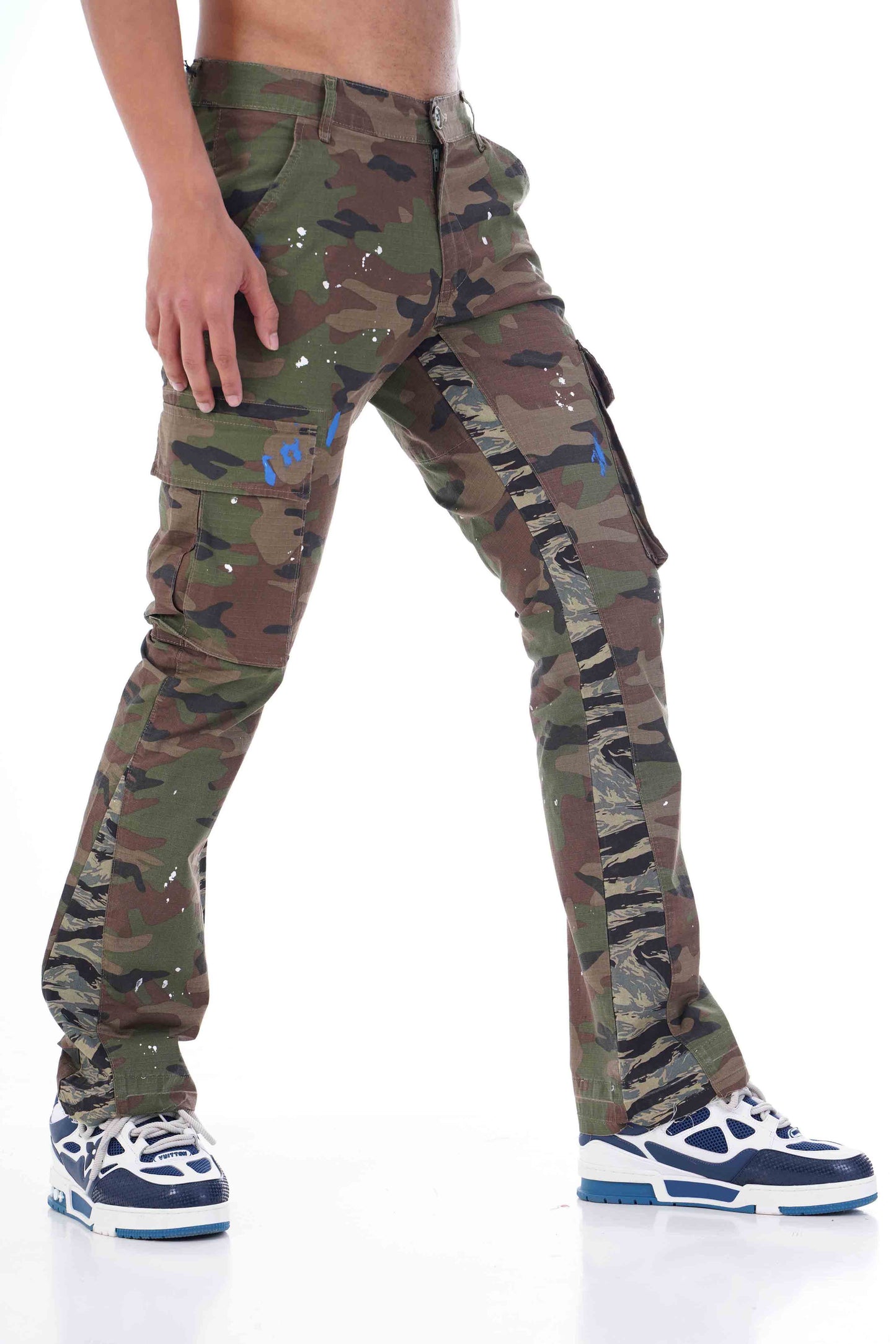 Flared Pants Art467 - Khaki